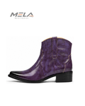 Men High Top Boots Solid Color Comfortable Breathable Fashionable Lightweight High Heeled Business Short Boots