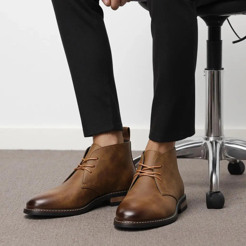 Boots Men Comfortable Brand Fashion 2026 Boots Shoes Man