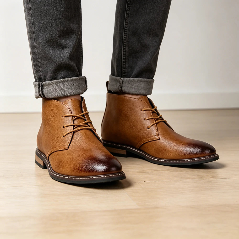 Boots Men Casual Brand Comfortable 2026 Fashion Boots Shoes Man