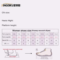 Booties Summer New Round Toe Cutout Breathable Platform Non-slip Cooling Boots
