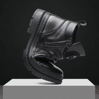 2025 New British Style Men's Short Boots Chelsea Boots for Men Business Men Dress Shoes Casual High-top Boot Men Platform Boots