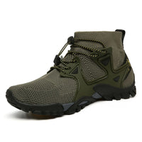 Shoes for Men Walking  2023 Summer New High Top Boots Breathable Mesh Mountaineering Outdoor Comfortable Leisure Travel Sneakers