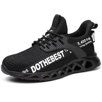 Safety Shoes Men For Work Sneakers Women Men Steel Toe Work Shoes Security Protective Shoes Lightweight Anti-Smash Anti-Puncture