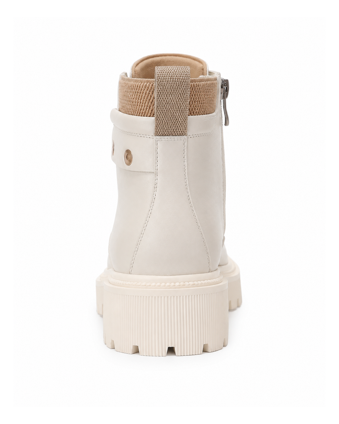 Block Heel Booties Autumn and Winter New Round Toe Front Lace-up Platform Anti-Slip Wear-Resistant Cotton Boots