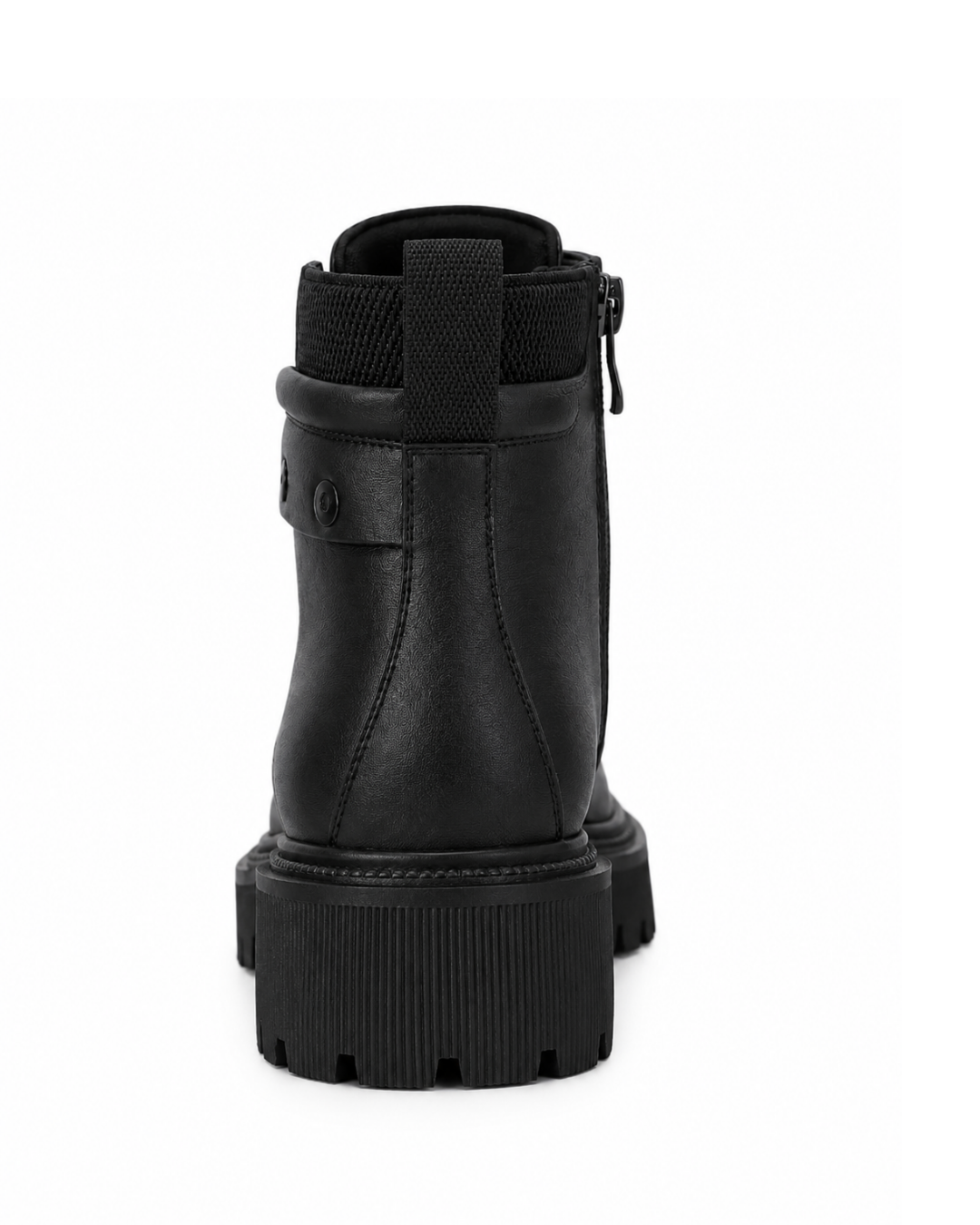 Block Heel Booties Autumn and Winter New Round Toe Front Lace-up Platform Anti-Slip Wear-Resistant Cotton Boots