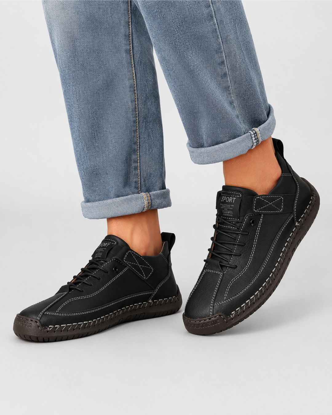 Boots Mid Top for Women British Style Retro Anti Slip Workwear Shoes Handmade Leather Loafers Casual Soft Soled Women Nude Boots