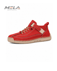 Boots Mid Top for Women British Style Retro Anti Slip Workwear Shoes Handmade Leather Loafers Casual Soft Soled Women Nude Boots
