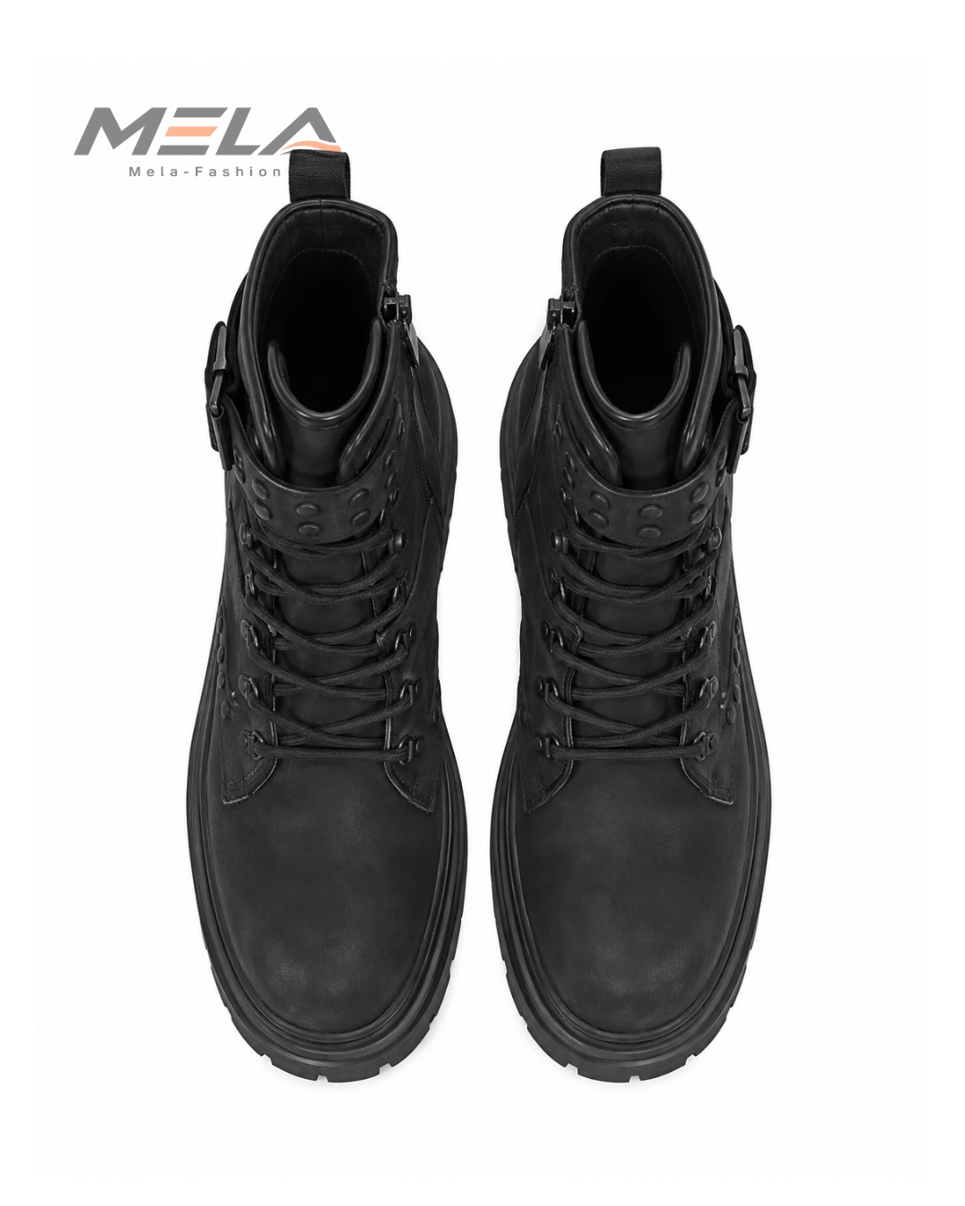 Men's boots 2025 autumn retro British style black workwear boots casual short boots versatile thick soled motorcycle boots