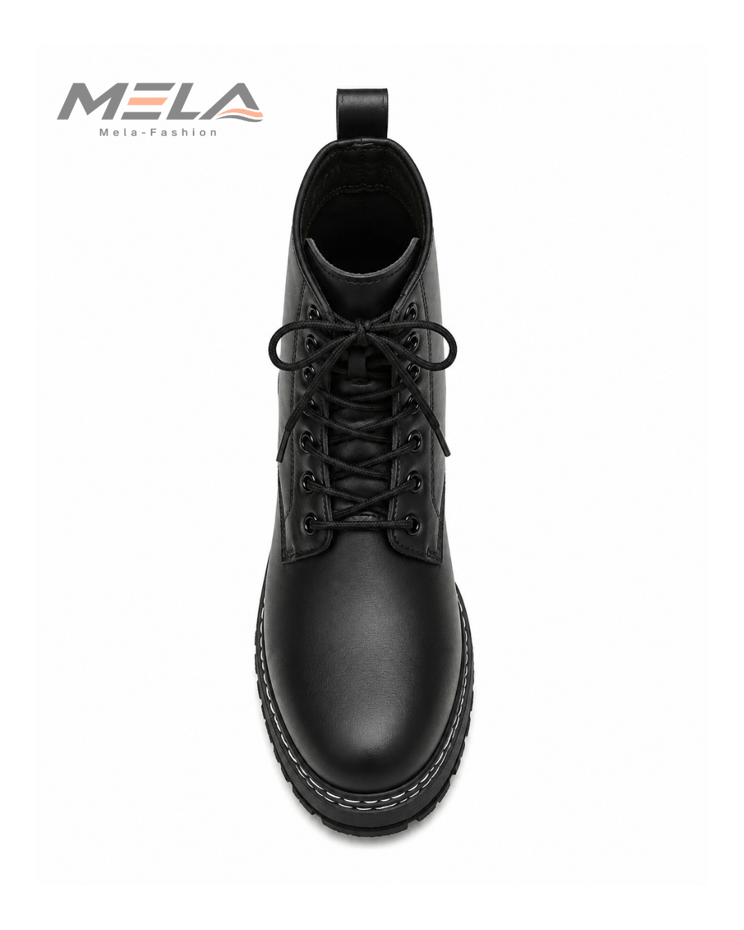 Men's High-Top Boots Fashionable All-Match Casual Shoes Classic Black British Style Motorcycle Boots Four-Season Trendy Footwear