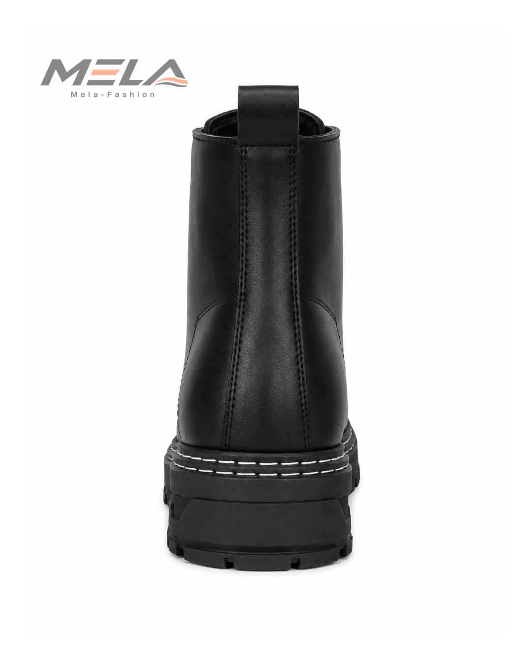 Men's High-Top Boots Fashionable All-Match Casual Shoes Classic Black British Style Motorcycle Boots Four-Season Trendy Footwear