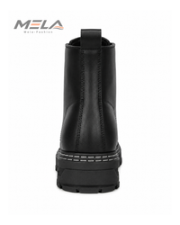 Men's High-Top Boots Fashionable All-Match Casual Shoes Classic Black British Style Motorcycle Boots Four-Season Trendy Footwear