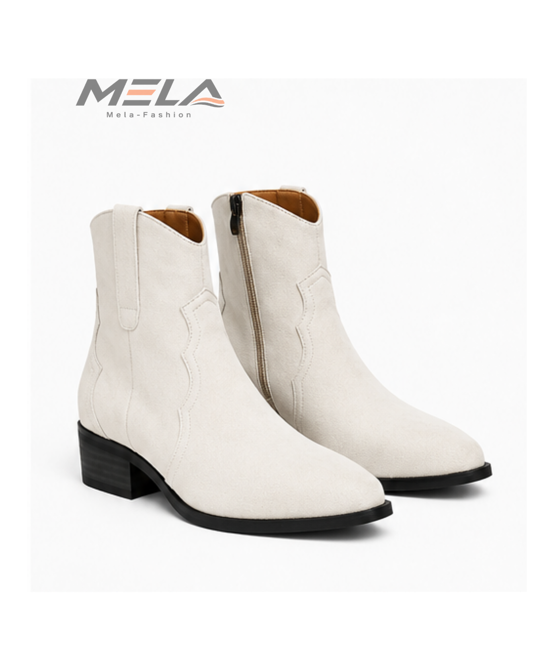 Men High Top Boots Solid Color Comfortable Breathable Fashionable Lightweight High Heeled Business Short Boots