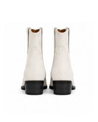 Men High Top Boots Solid Color Comfortable Breathable Fashionable Lightweight High Heeled Business Short Boots