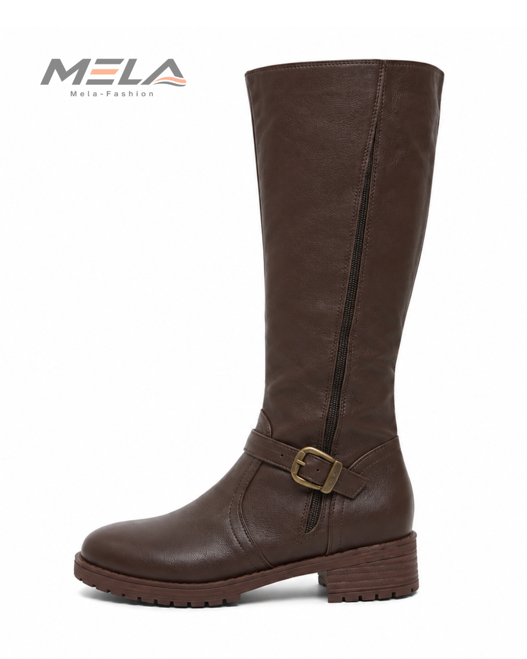 New Winter Women's Riding Boots 2024 Round Toe Chunky Heel Over-the-Knee High Boots Women's Buckle Platform Shoes Botas Mujer