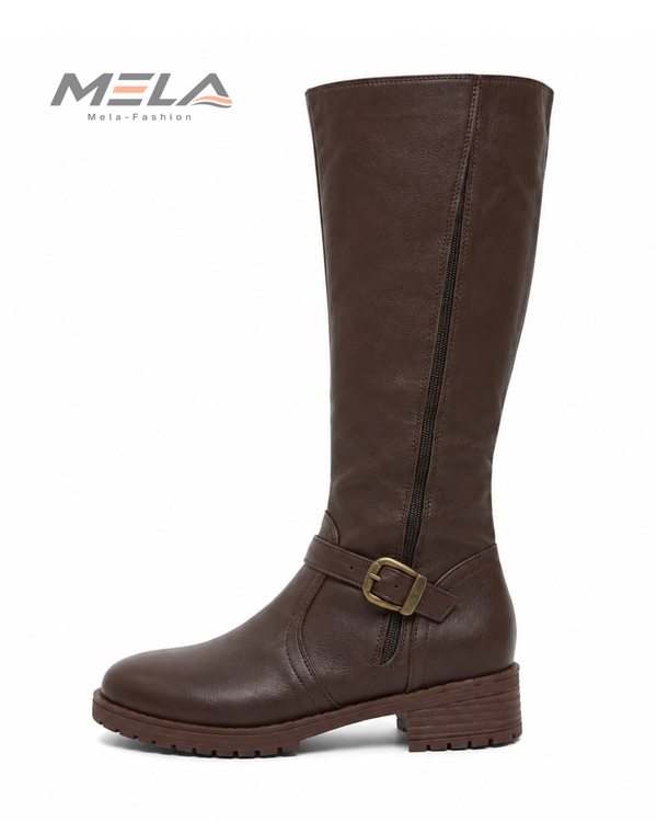 New Winter Women's Riding Boots 2024 Round Toe Chunky Heel Over-the-Knee High Boots Women's Buckle Platform Shoes Botas Mujer