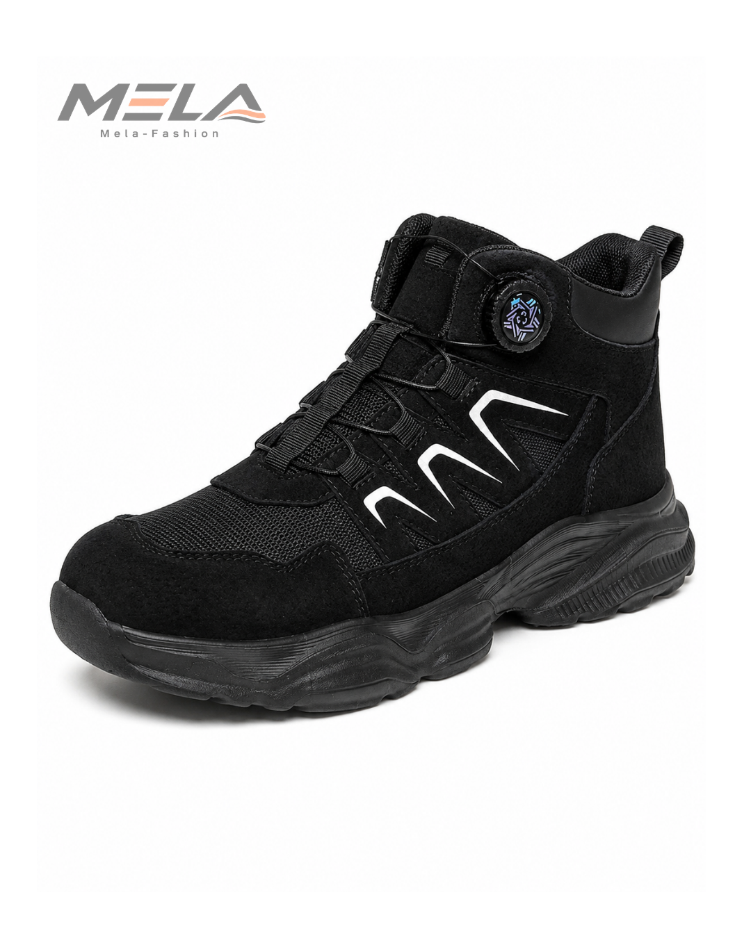 Rotating Button Work Boots for Men Steel Toe Work Safety Shoes Anti-smash Anti-puncture Indestructible Construction Mining boots