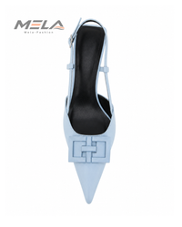 Minimalist Women's Stiletto Heels with Shallow Pointed Toe and Square Buckle