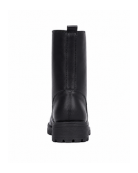 Women's Boots 2026New Casual High Top Boot Fashion Women Motorcycle Boot Classic Black Mid-calf Leather Boots Women Ankle Boots